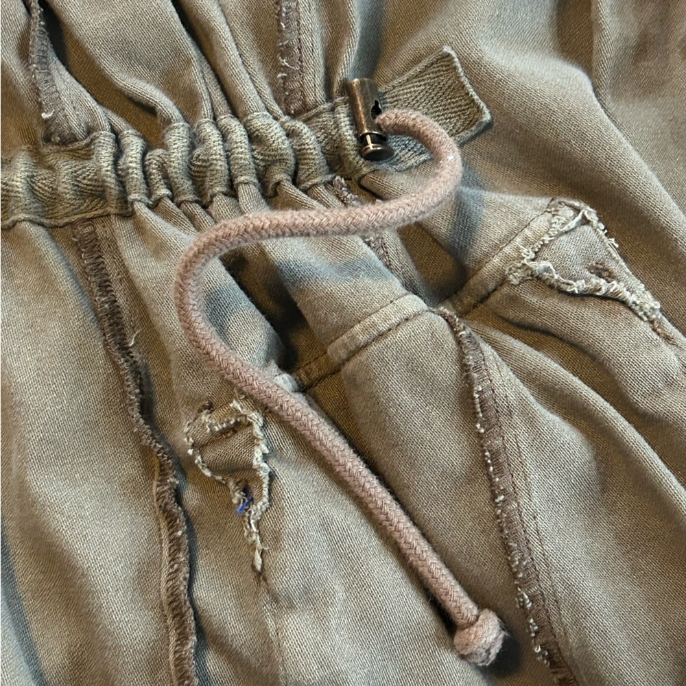 Free People Not Your Brothers Surplus Military Jacket Army Green Cotton Size M - Picture 10 of 14